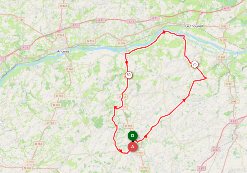 DIMANCHE - 15 - DI306 - 75 KMS