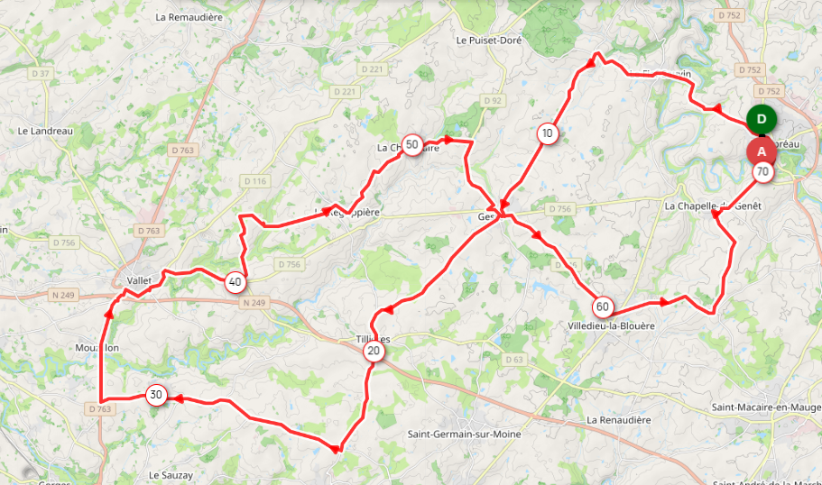 DIMANCHE - 15 - DI310 - 72 KMS