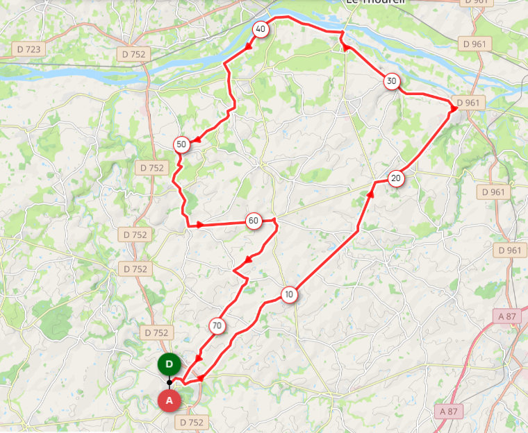 DIMANCHE - 22 - DI311 - 75 KMS