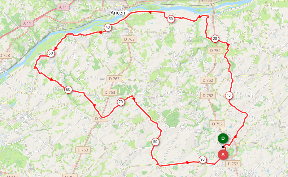 DIMANCHE - 07 - DI322 - 96 KMS