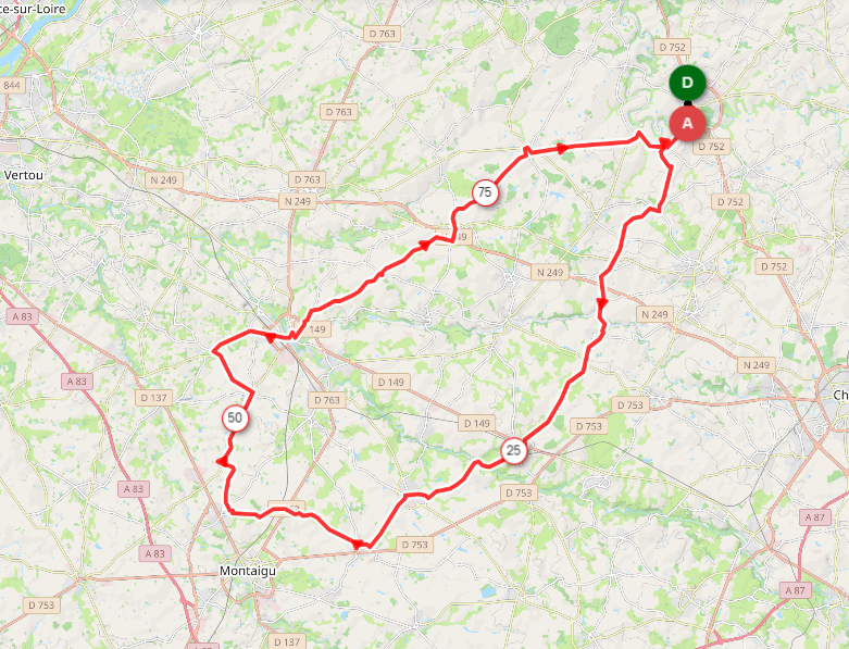 DIMANCHE - 14 - DI323 - 91 KMS