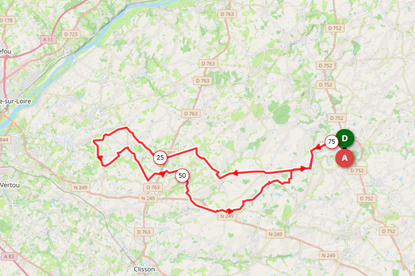 MARDI - 13 - N°468 / O - 76 KMS / N°469 / O - 65 kms