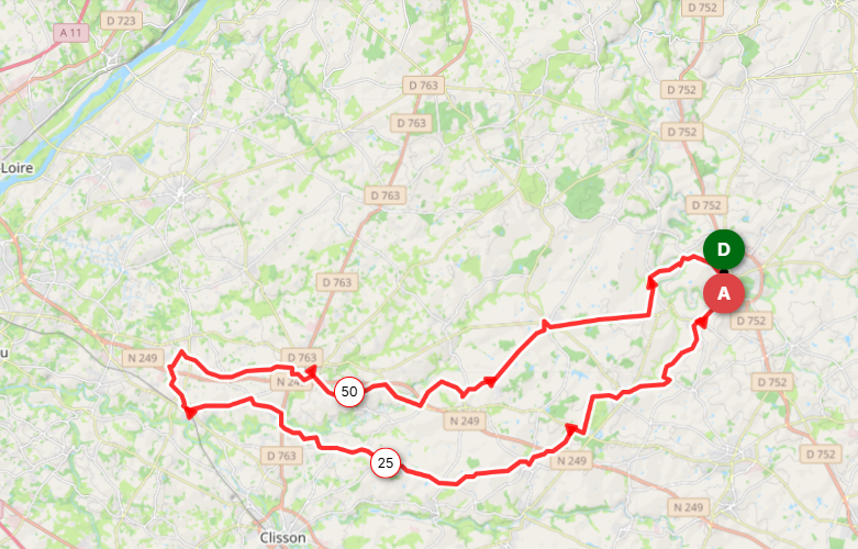 MARDI - 27 - N°472 S / O - 74 KMS / N°473 S / O - 67 kms