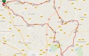 Dimanche 24 - Rando N°47 - 76 Kms