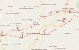 Dimanche 14 - Rando N°20 - 92 Kms