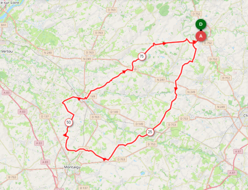DIMANCHE - 14 - DI323 - 91 KMS
