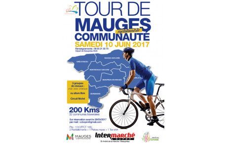 Tour de AGGLO &quot;MAUGES COMMUNAUTE&quot; 200 Kms du 10 Juin 2017
